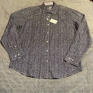 Bugatchi long sleeve button up shirt mens XL NWT